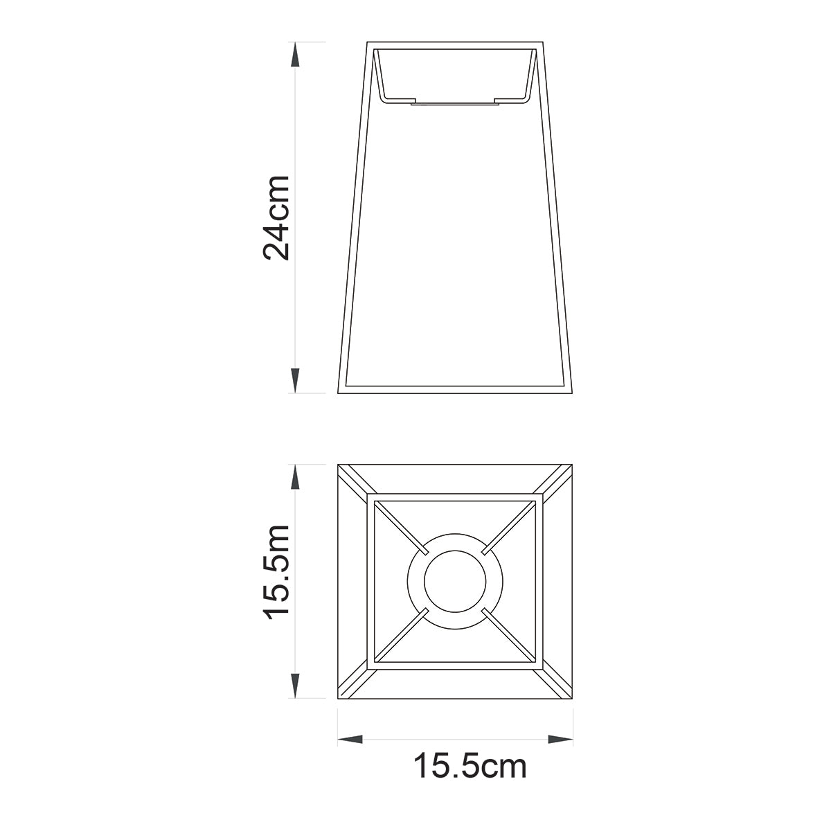 Balmoral Metal and Glass Pendant