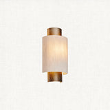 Isaac Wall Light in Hammered Bronze