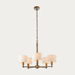 Isaac Five Light Pendant in Hammered Bronze