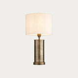 Isaac Table Lamp in Hammered Bronze