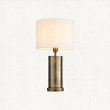 Isaac Table Lamp in Hammered Bronze