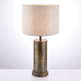 Isaac Table Lamp in Hammered Bronze