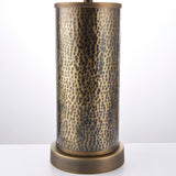 Isaac Table Lamp in Hammered Bronze