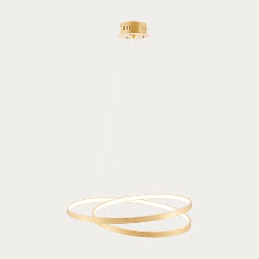 Axel Pendant in Gold Leaf & Frosted Acrylic
