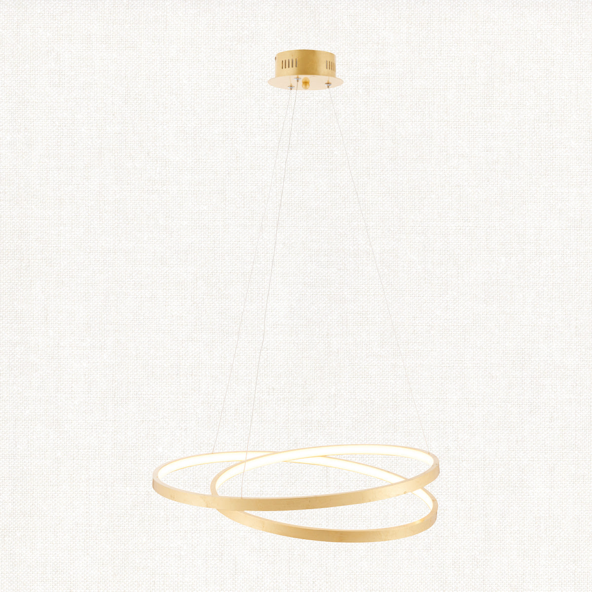 Axel Pendant in Gold Leaf & Frosted Acrylic