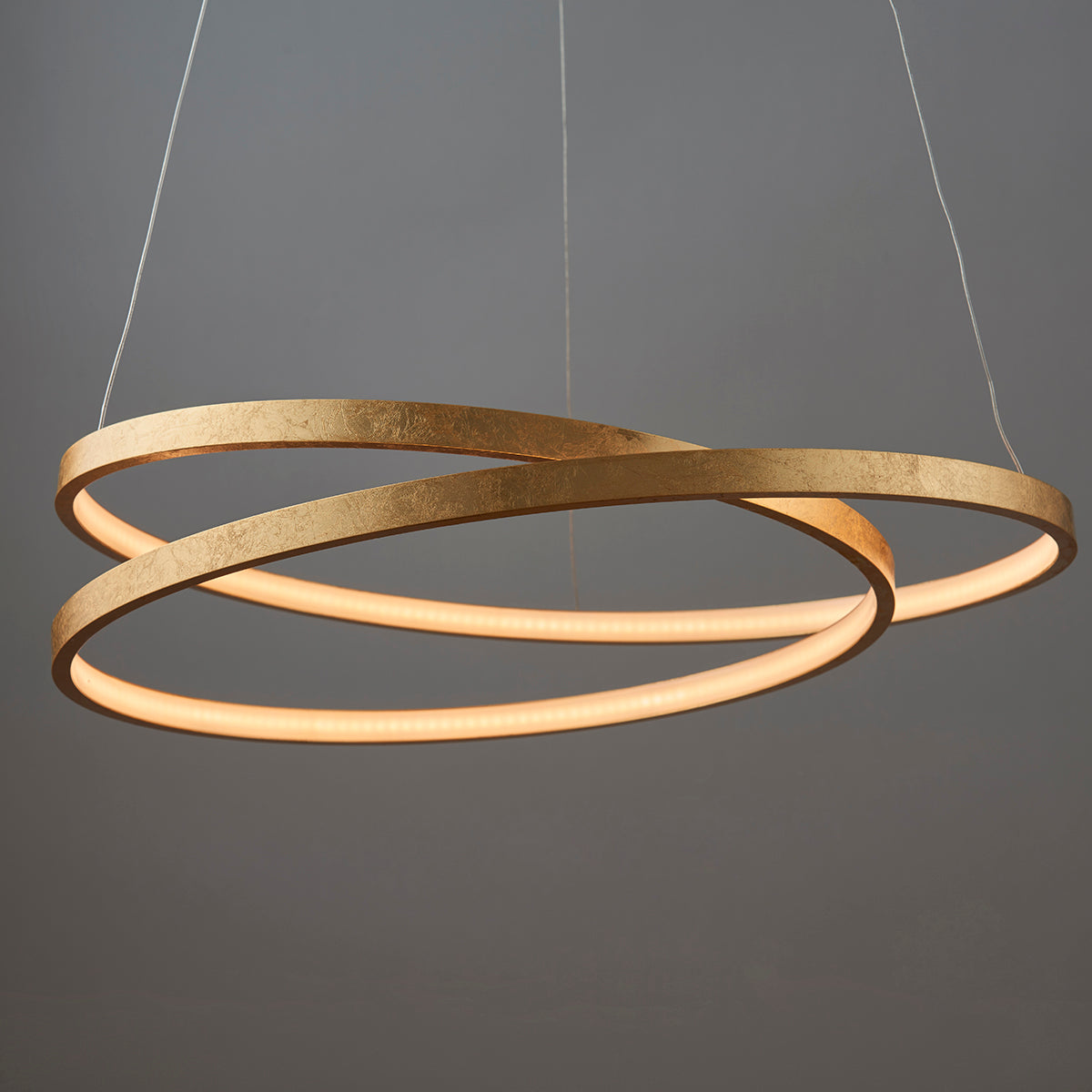 Axel Pendant in Gold Leaf & Frosted Acrylic