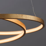 Axel Pendant in Gold Leaf & Frosted Acrylic