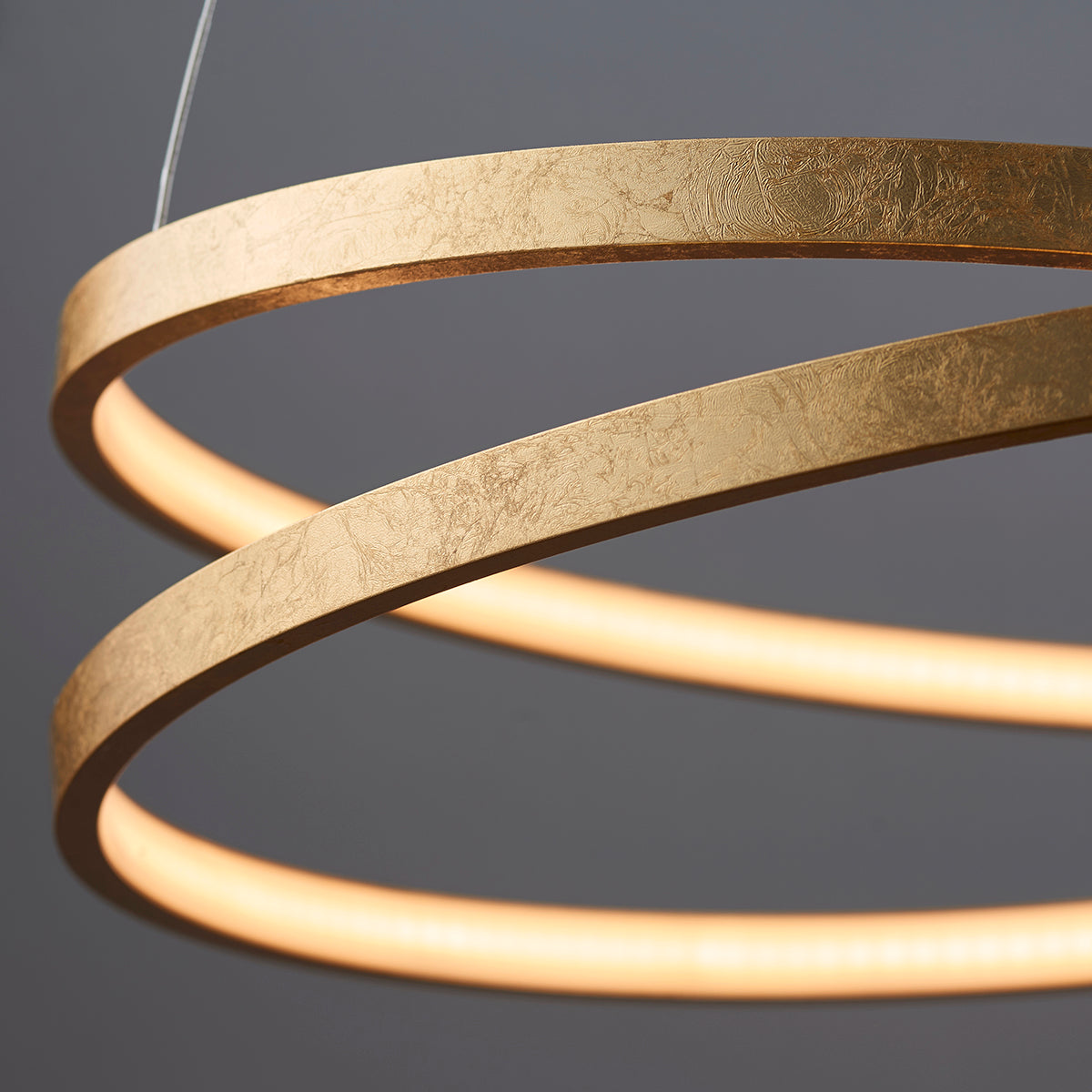 Axel Pendant in Gold Leaf & Frosted Acrylic