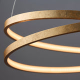 Axel Pendant in Gold Leaf & Frosted Acrylic