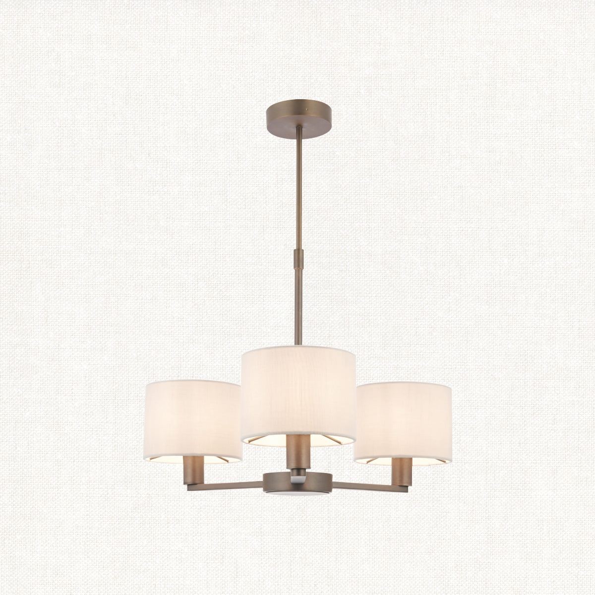 Sirocco Three-Arm Pendant in Bronze