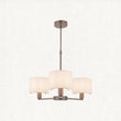 Sirocco Three-Arm Pendant in Bronze