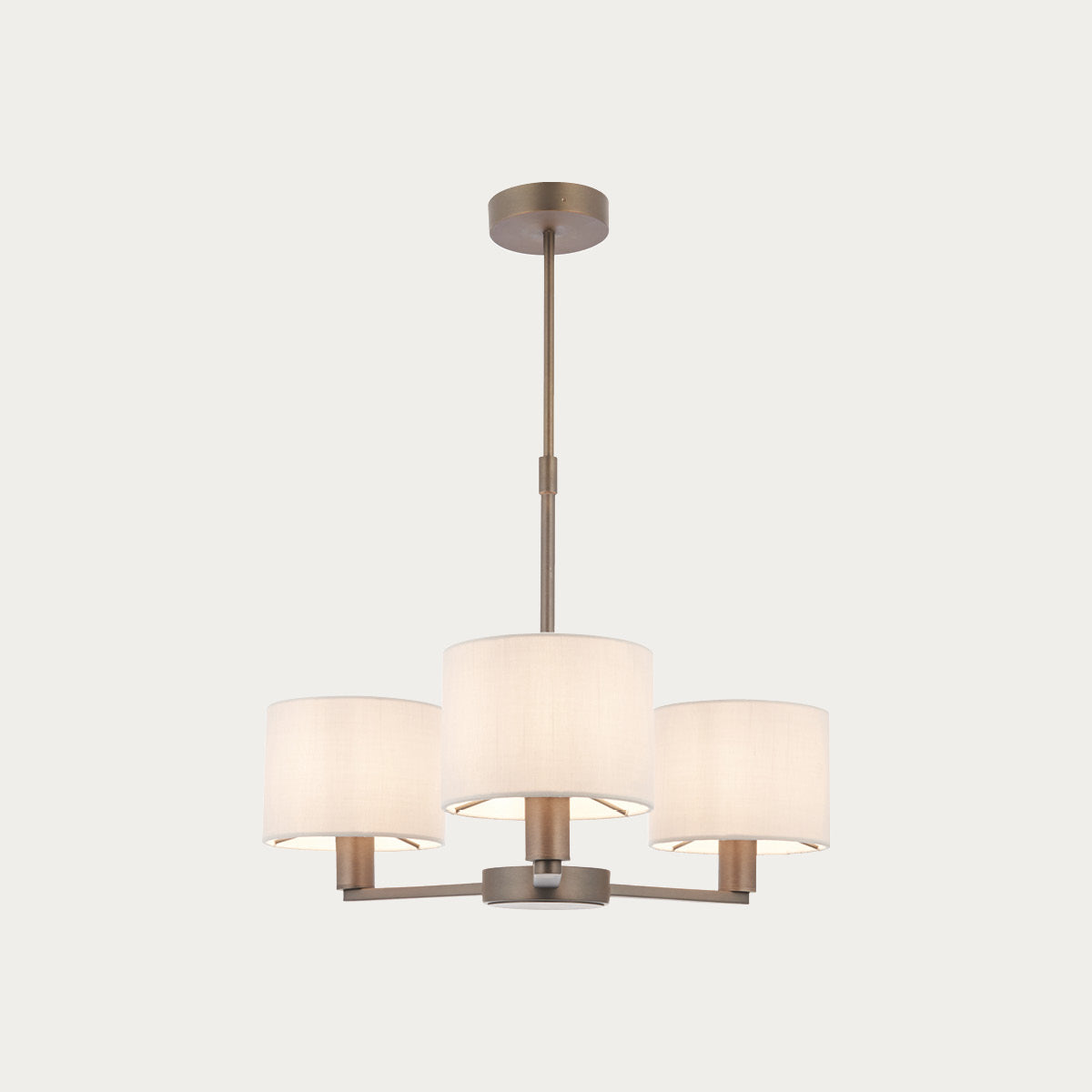 Sirocco Three-Arm Pendant in Bronze