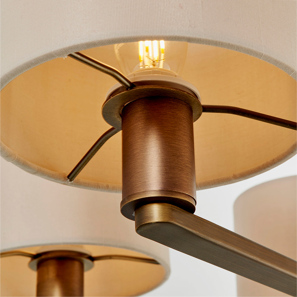 Sirocco Five-Arm Pendant in Bronze