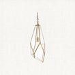 Quartz Metal and Glass Pendant