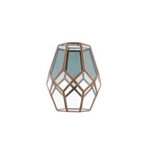 Bryson Smoked Glass Pendant Shade in Antique Brass