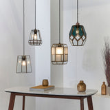 Bryson Smoked Glass Pendant Shade in Antique Brass