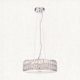 Elara Clear Crystal Five Light Pendant in Chrome