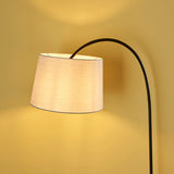 Willow Curved Floor Lamp in Black and Grey