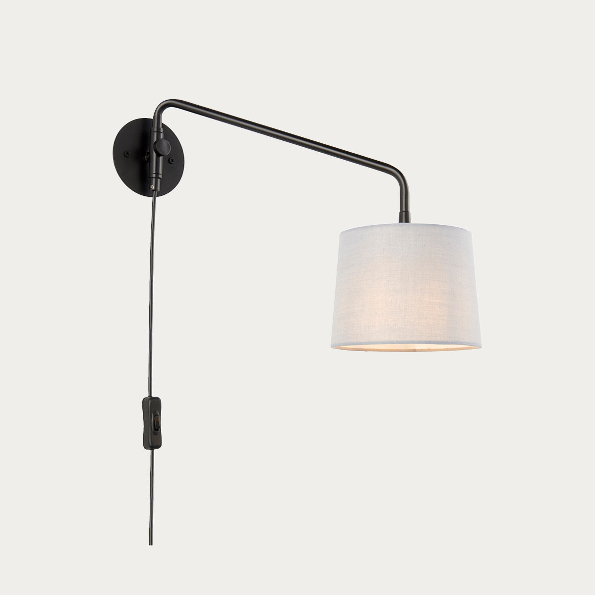 Willow Wall Light in Black and Grey