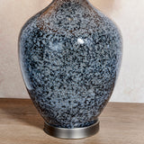 Iris Table Lamp in Grey Black with Mink Shade