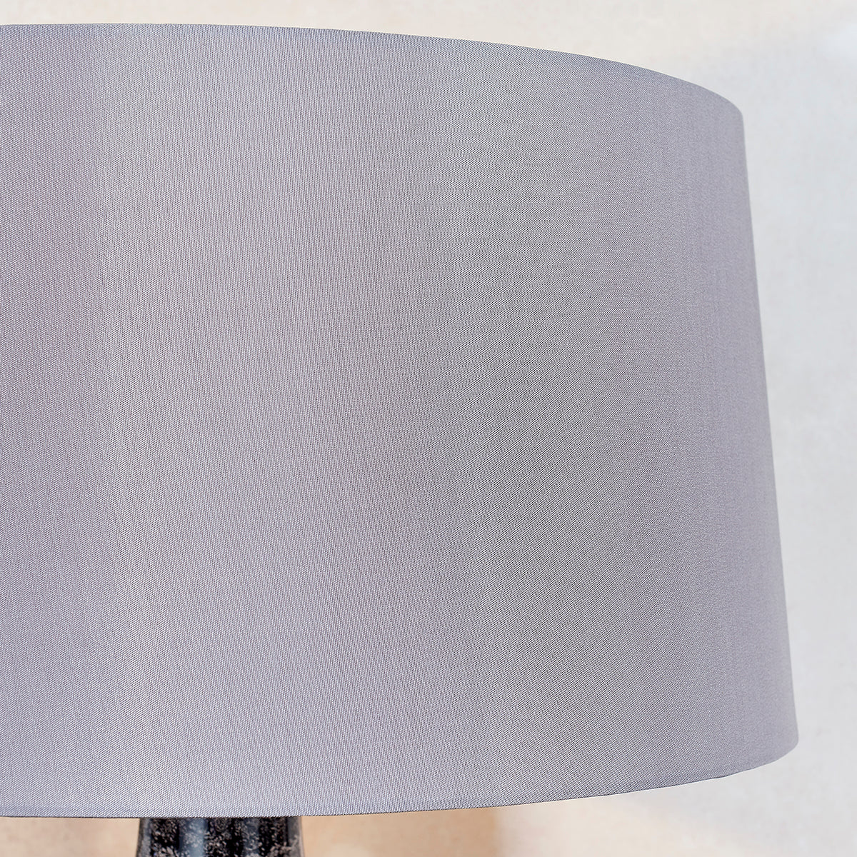 Iris Table Lamp in Grey Black with Mink Shade