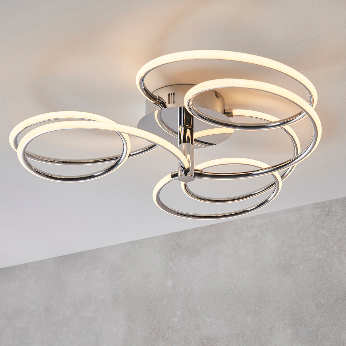 Montpellier Semi Flush Light in Chrome
