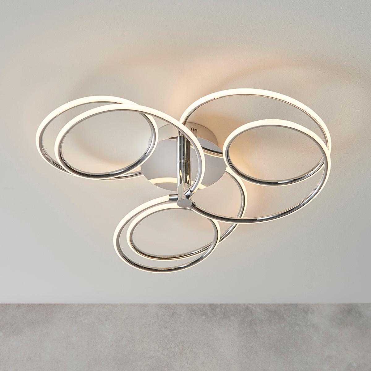 Montpellier Semi Flush Light in Chrome