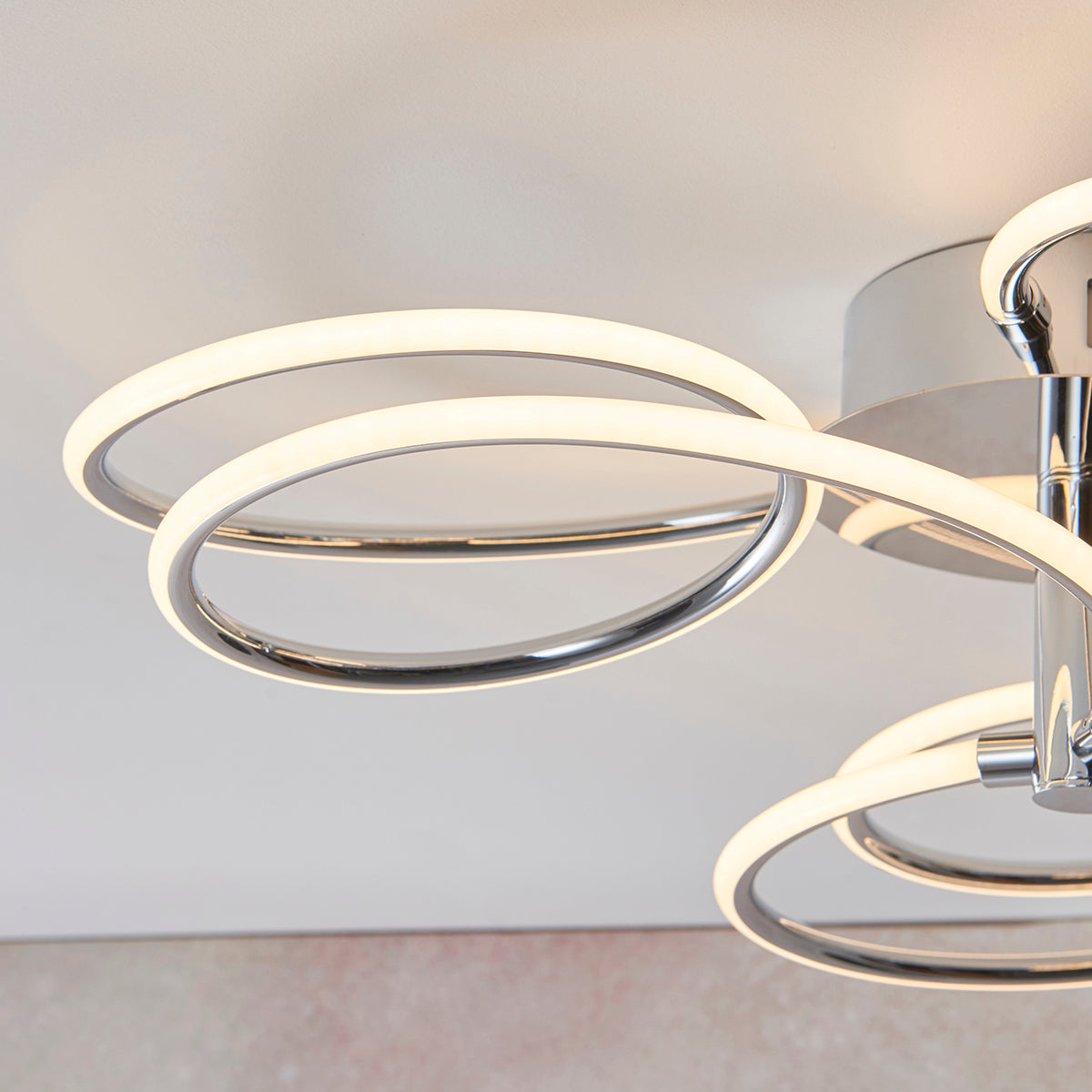 Montpellier Semi Flush Light in Chrome