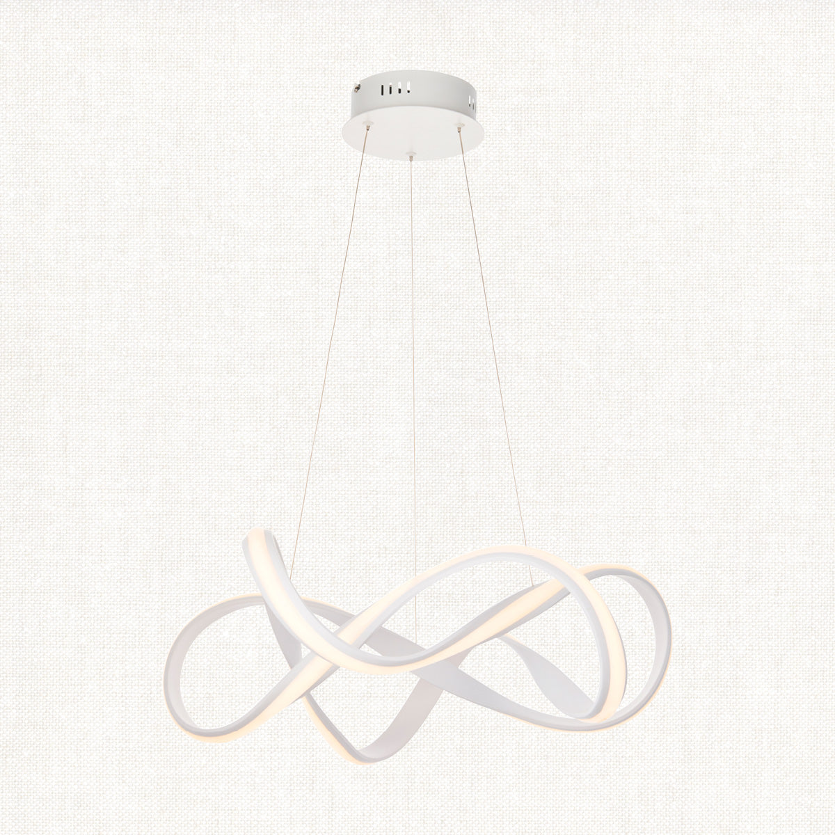 Atlas Pendant in Textured White