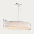Fergus Clear Crystal Eight Light Pendant in Chrome