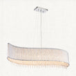 Fergus Clear Crystal Eight Light Pendant in Chrome