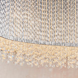 Fergus Clear Crystal Eight Light Pendant in Chrome