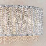 Fergus Clear Crystal Eight Light Pendant in Chrome