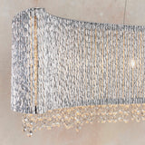 Fergus Clear Crystal Eight Light Pendant in Chrome