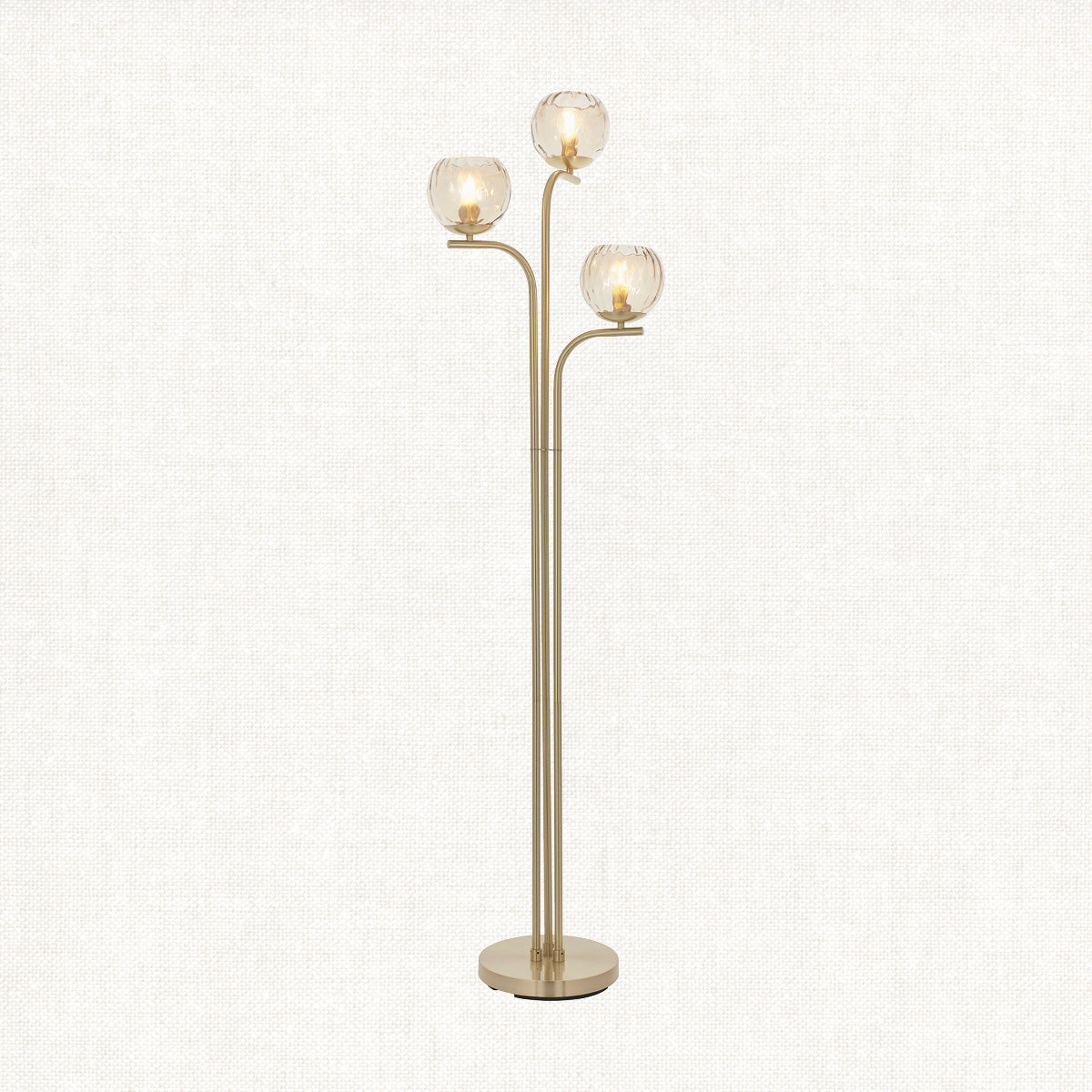 Ripple Floor Lamp in Brushed Brass