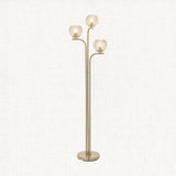 Ripple Floor Lamp in Brushed Brass