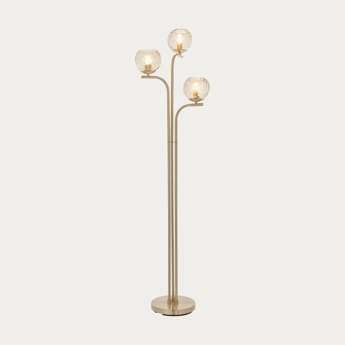 Ripple Floor Lamp in Brushed Brass