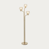 Ripple Floor Lamp in Brushed Brass