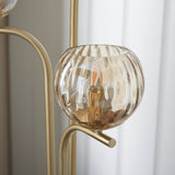 Ripple Floor Lamp in Brushed Brass