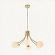 Sprout Six-Light Pendant in Brass