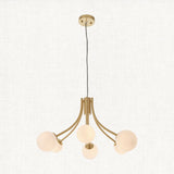 Sprout Six-Light Pendant in Brass