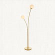 Sprout Double Floor Lamp in Brass