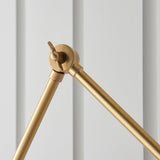 Lila Wall Light in Antique Brass and Matt Black