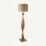Twisted Floor Lamp in Oak