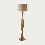 Twisted Floor Lamp in Oak