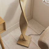 Twisted Floor Lamp in Oak