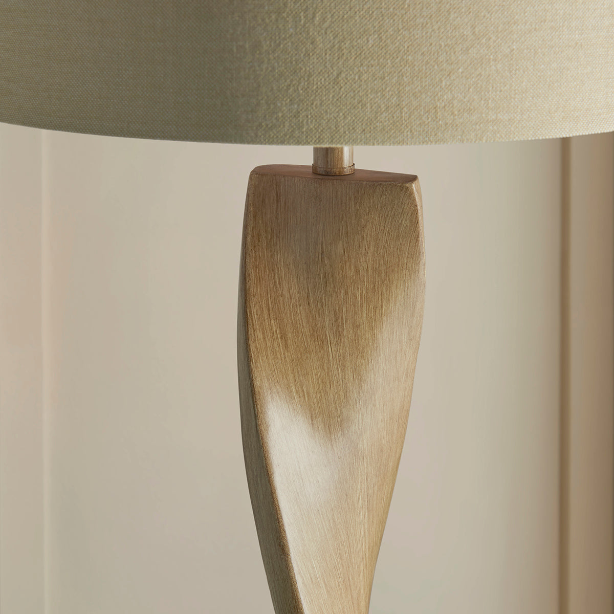 Twisted Floor Lamp in Oak