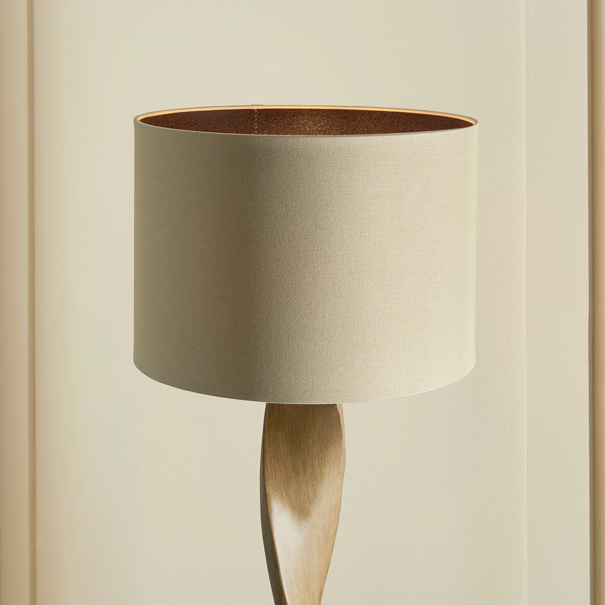 Twisted Floor Lamp in Oak
