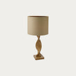 Twisted Table Lamp in Oak