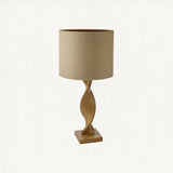 Twisted Table Lamp in Oak
